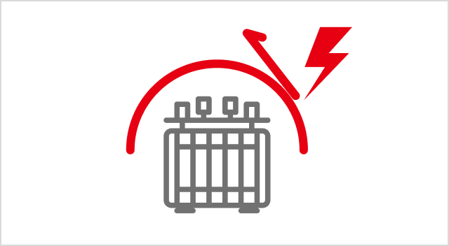 対地電圧・サージ電圧に強い絶縁設計に自信あり